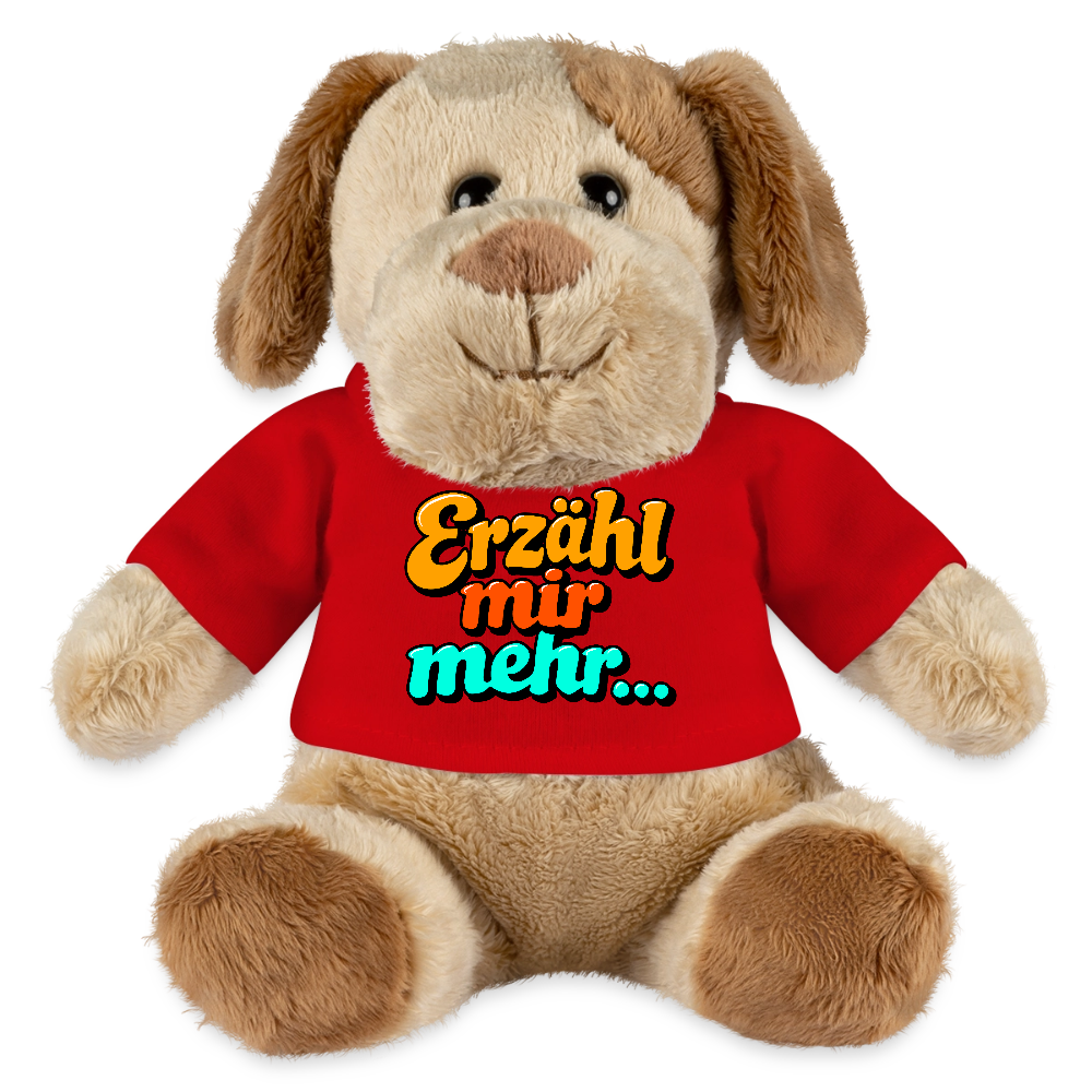Kuscheltier: Hund - Erzähl mir mehr... - Rot
