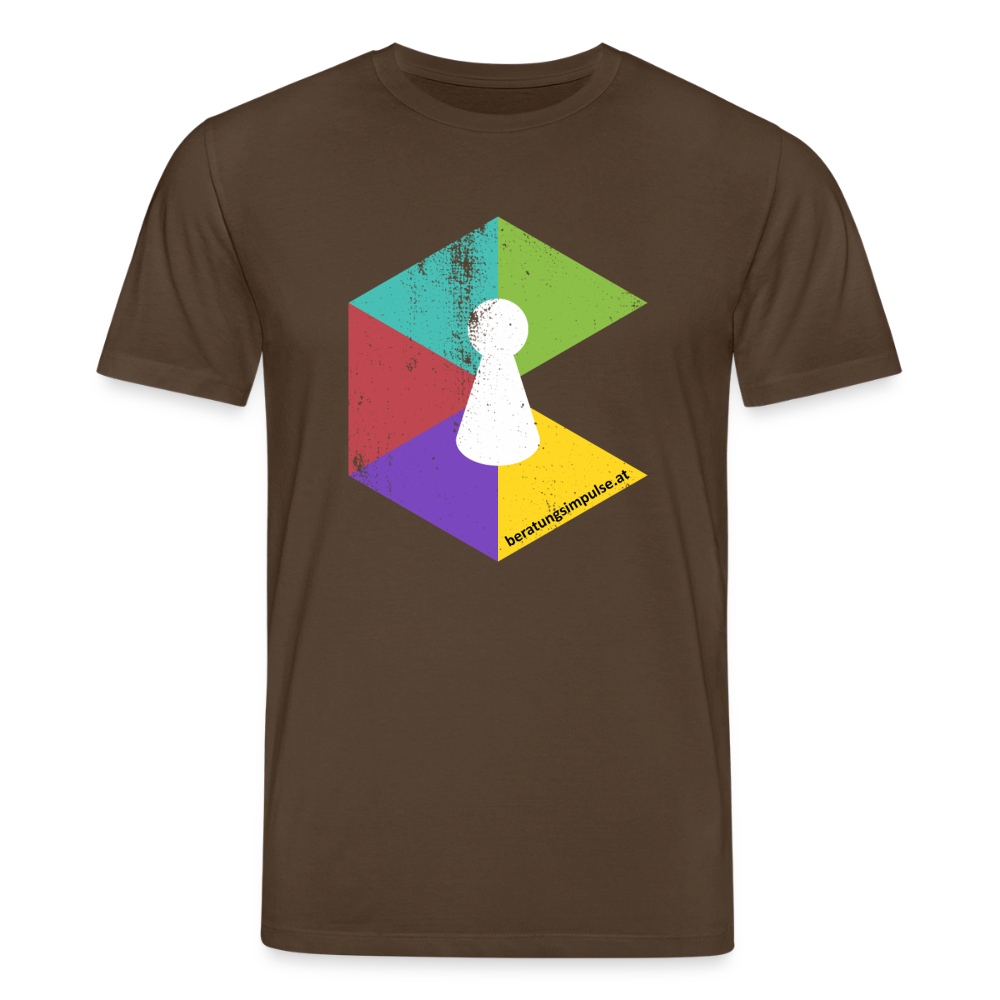 T-Shirt: Beratungsimpulse Logo - rough - Dunkelbraun