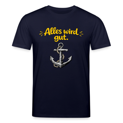 T-Shirt: Alles wird gut. Anker - Navy