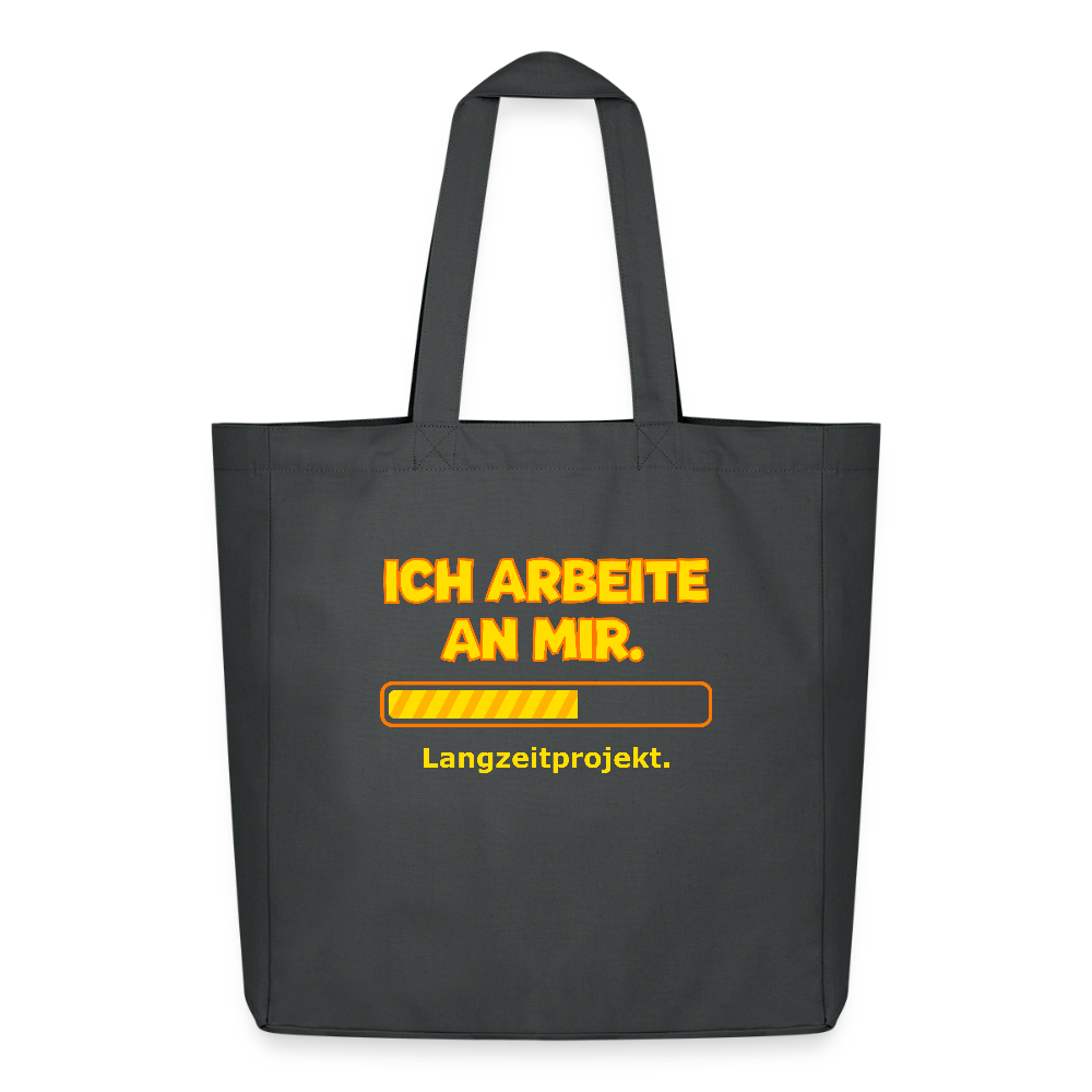 Tasche: Ich arbeite an mir. - Anthrazit