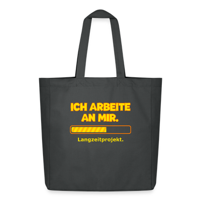 Tasche: Ich arbeite an mir. - Anthrazit
