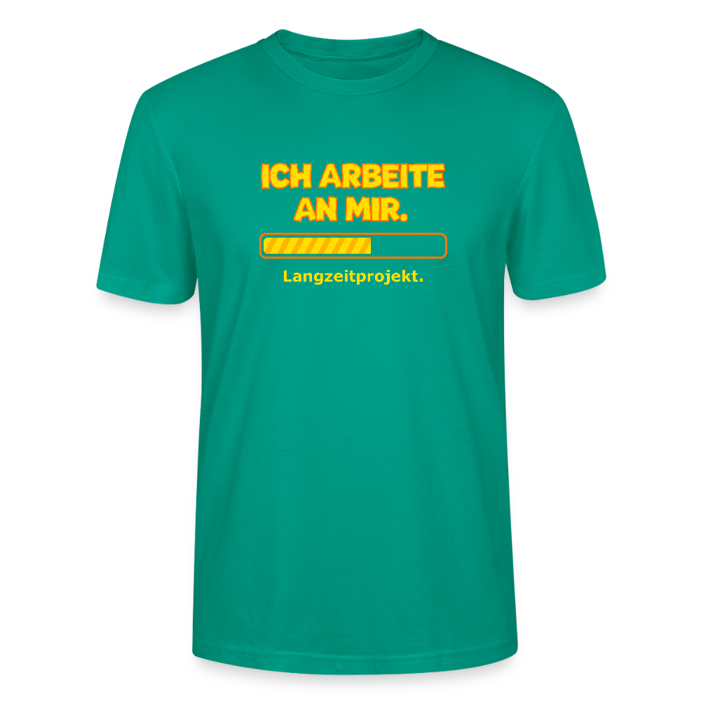 Ich arbeite an mir. T-Shirt - Blaugrün