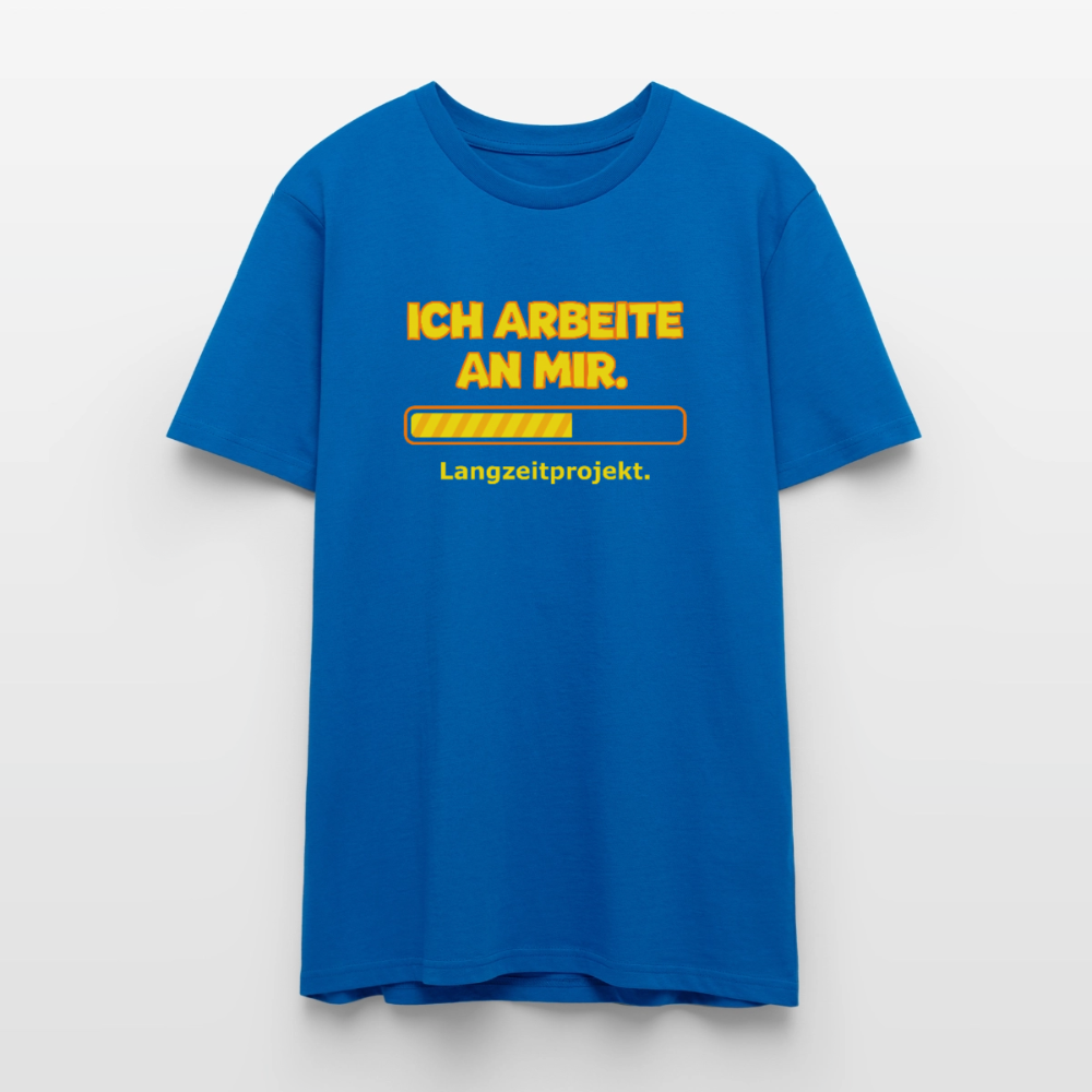Ich arbeite an mir. T-Shirt - Pfauenblau