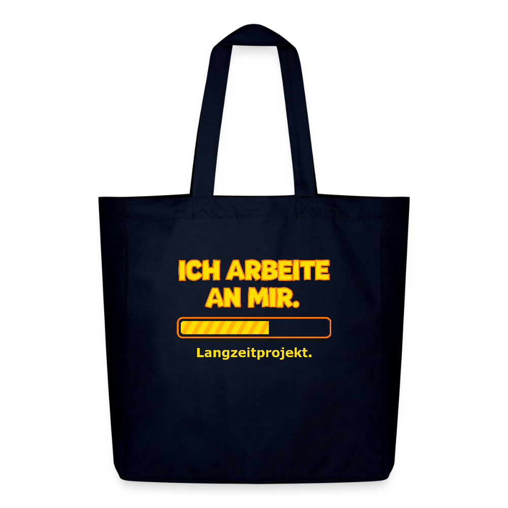 Tasche: Ich arbeite an mir. - Navy