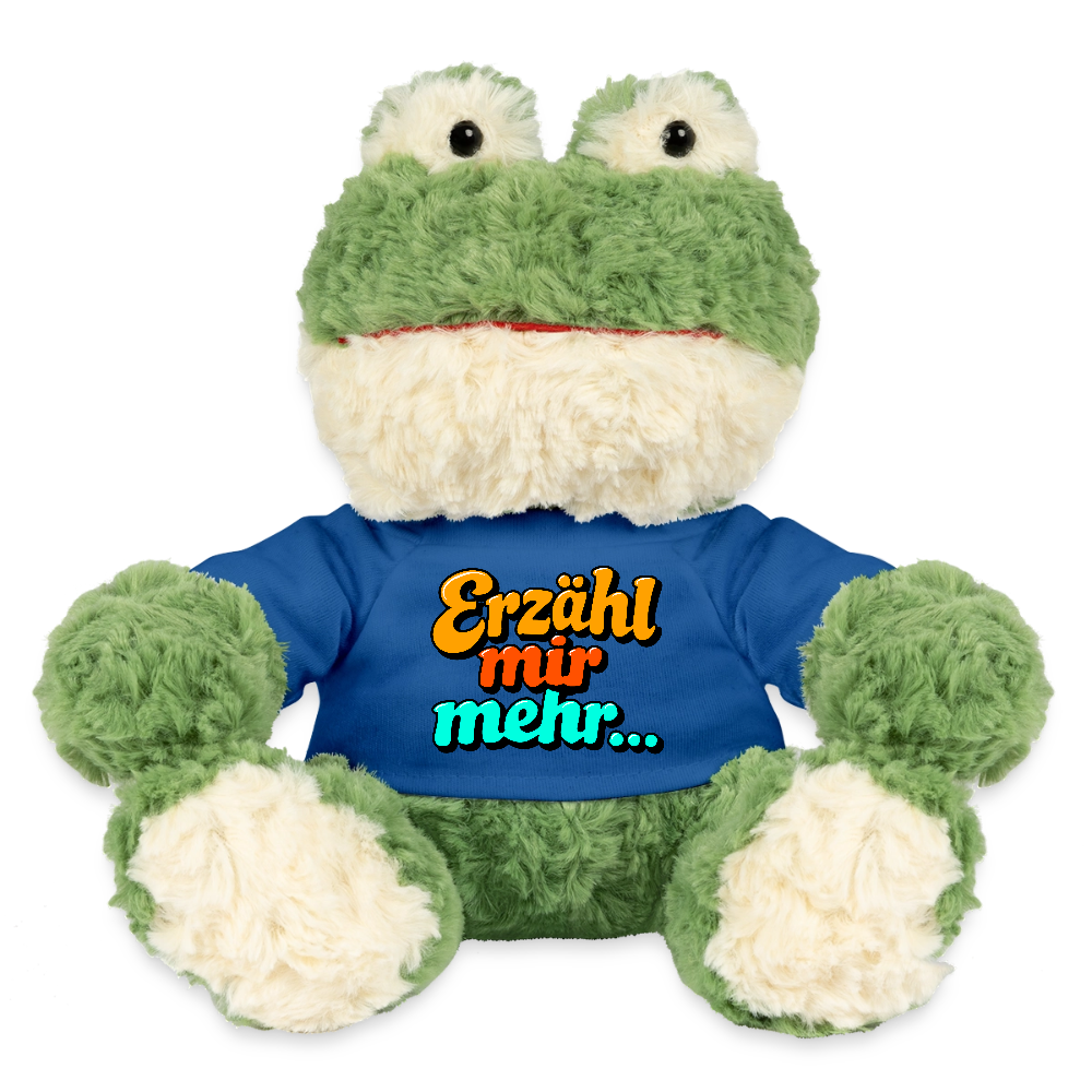Kuscheltier: Frosch - Erzähl mir mehr - Königsblau