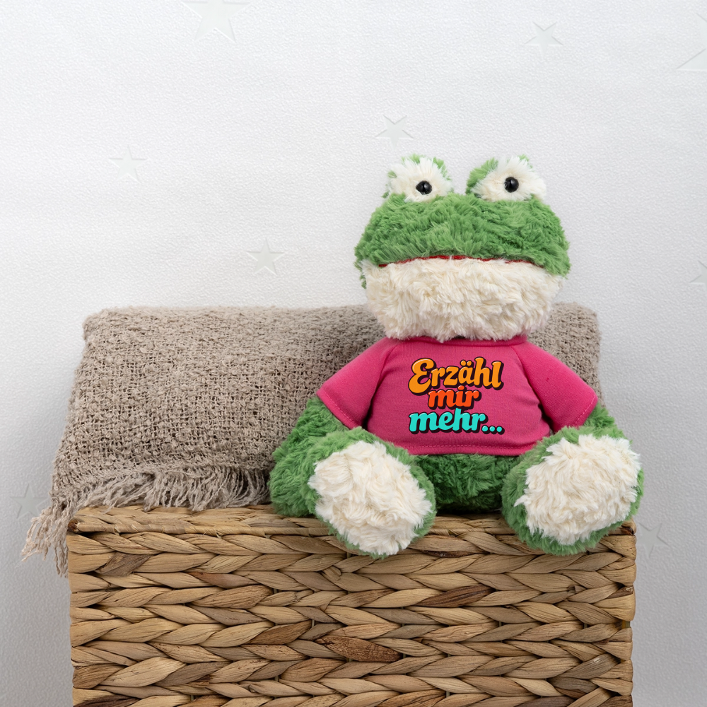 Kuscheltier: Frosch - Erzähl mir mehr - Pink