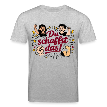 T-Shirt: Du schafst das! - Grau meliert