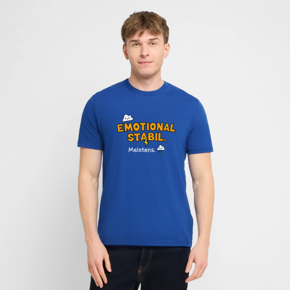 T-Shirt: Emotional stabil - Dunkelblau