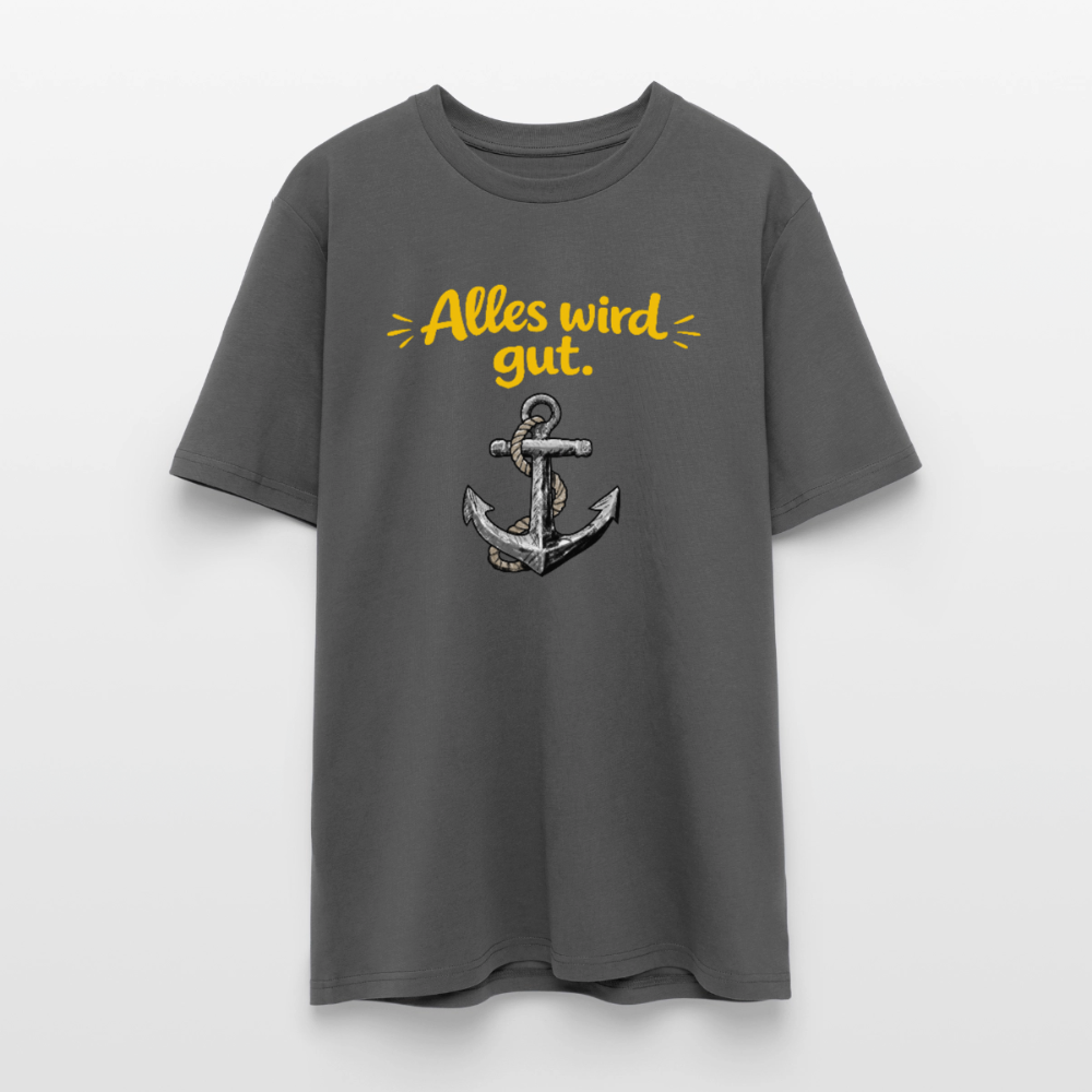T-Shirt: Alles wird gut. Anker - Anthrazit