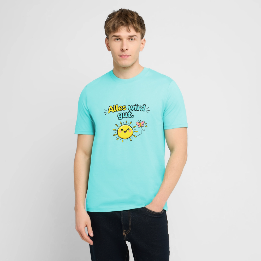 Alles wird gut. T-Shirt - Poolblau