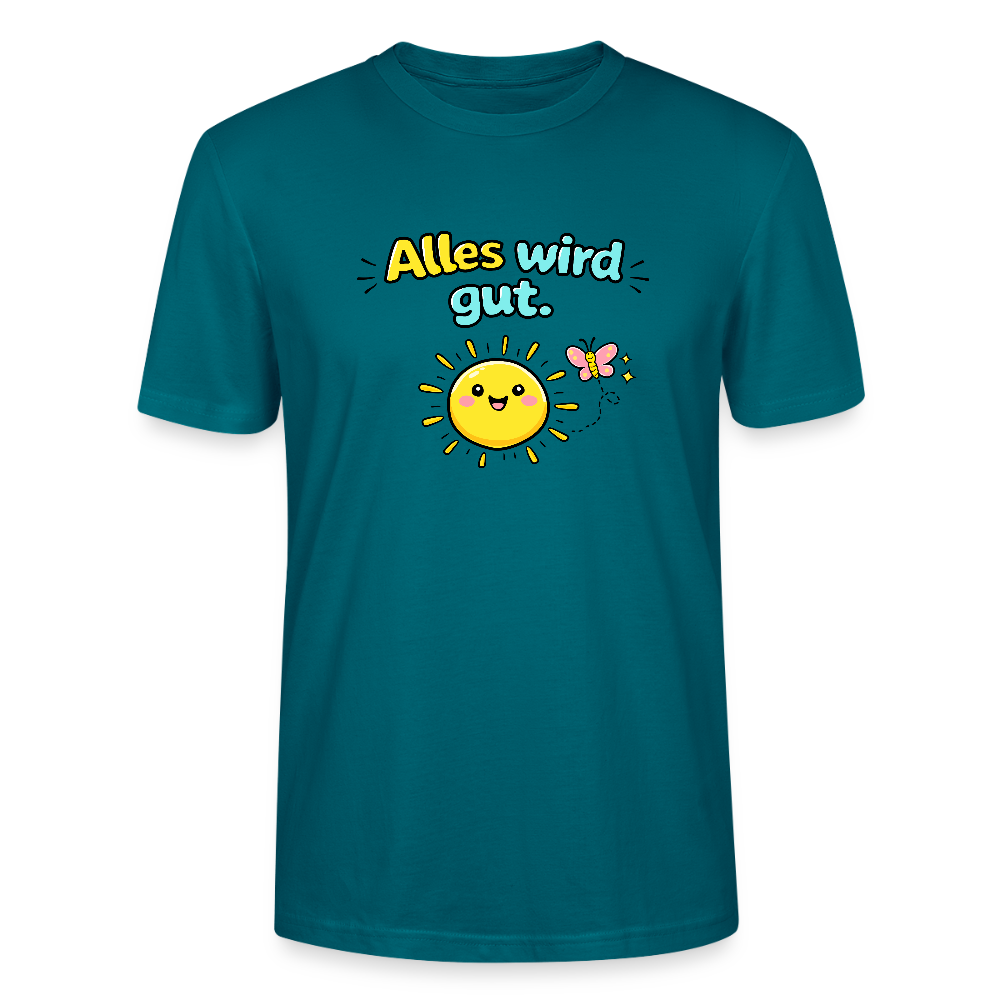 Alles wird gut. T-Shirt - Ozeanblau
