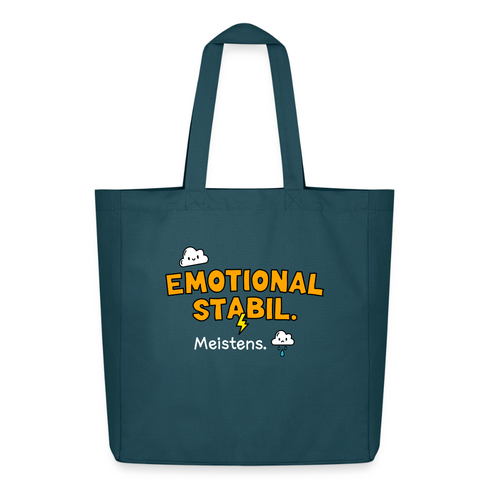 Tasche: Emotional stabil. - Dunkles Petrol