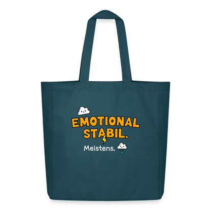 Tasche: Emotional stabil. - Dunkles Petrol