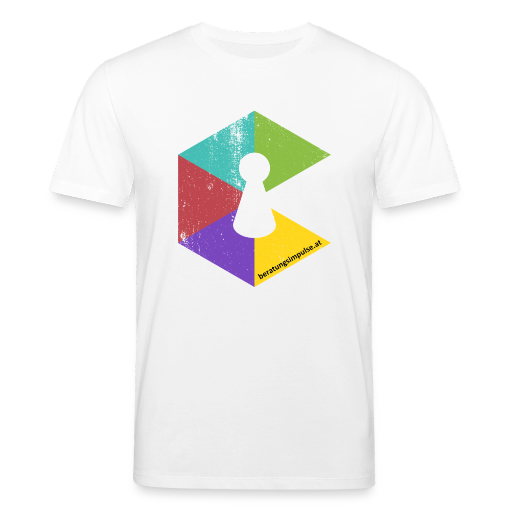 T-Shirt: Beratungsimpulse Logo - rough - Weiß