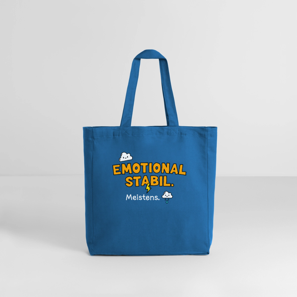 Tasche: Emotional stabil. - Achtsames Blau