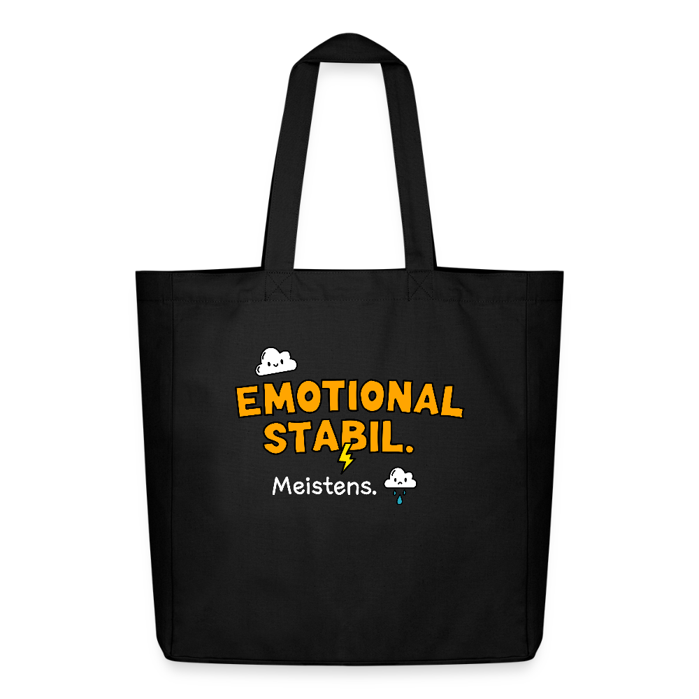 Tasche: Emotional stabil. - Schwarz