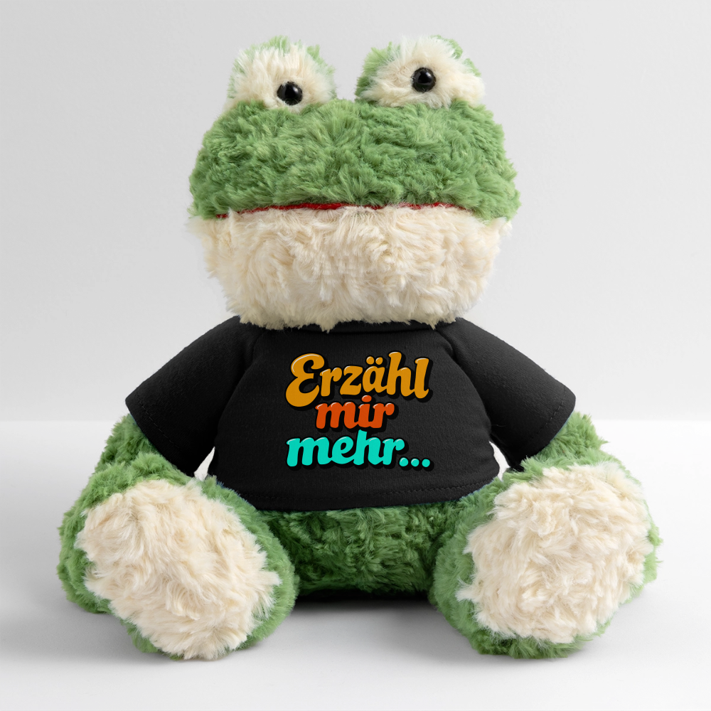 Kuscheltier: Frosch - Erzähl mir mehr - Schwarz