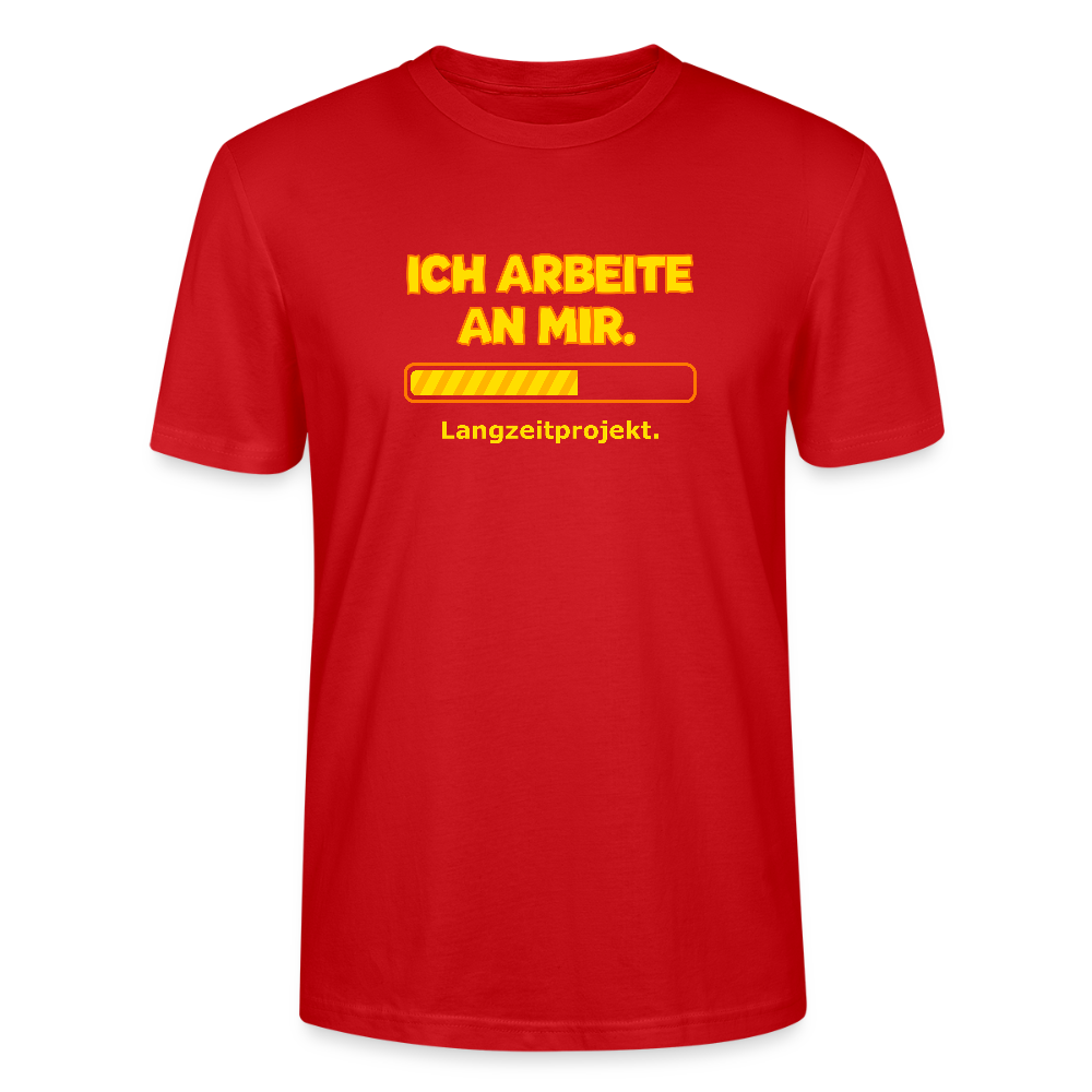 Ich arbeite an mir. T-Shirt - Rot