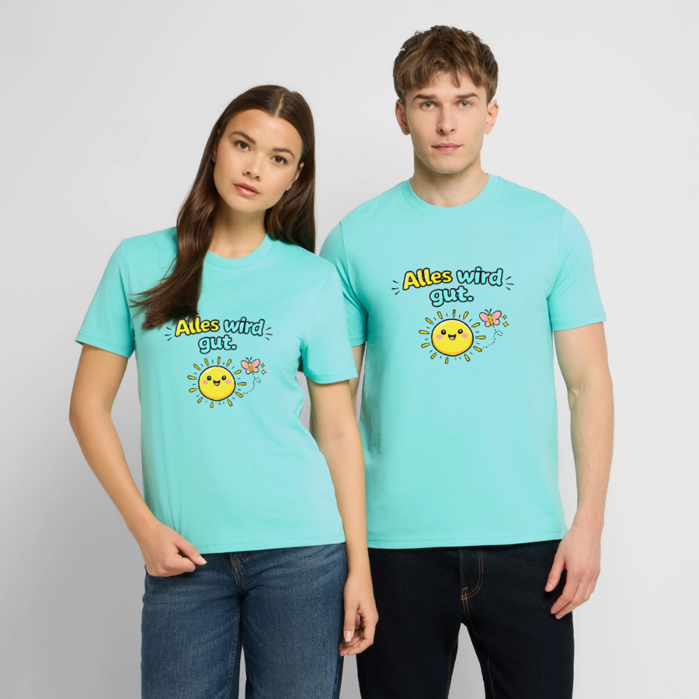 Alles wird gut. T-Shirt - Poolblau