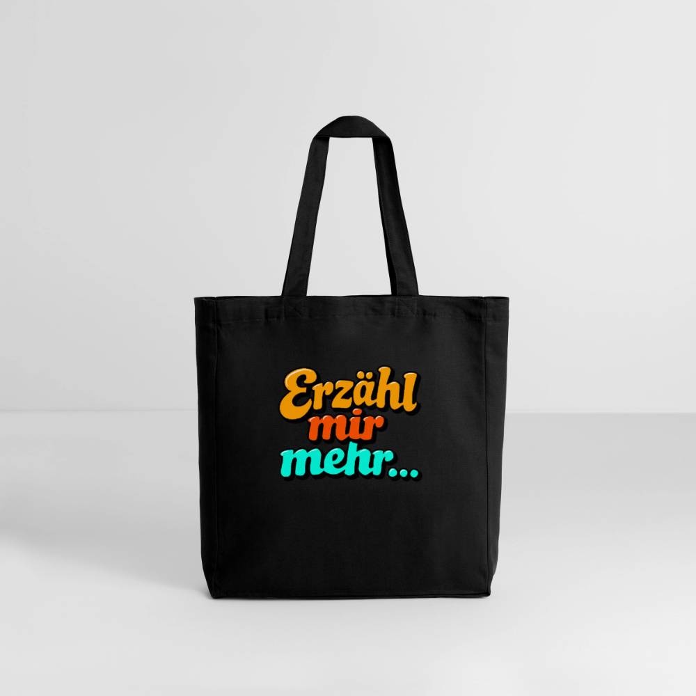 Tasche: Erzähl mir mehr... - Schwarz