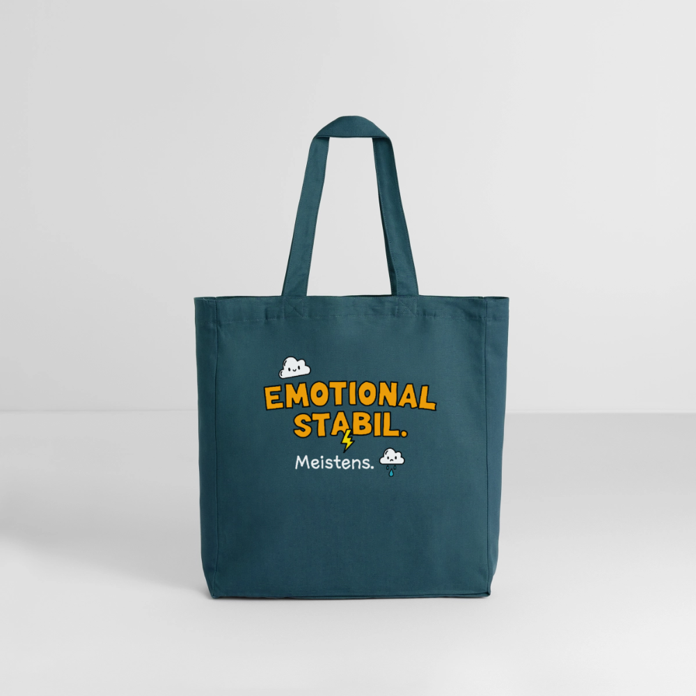 Tasche: Emotional stabil. - Dunkles Petrol