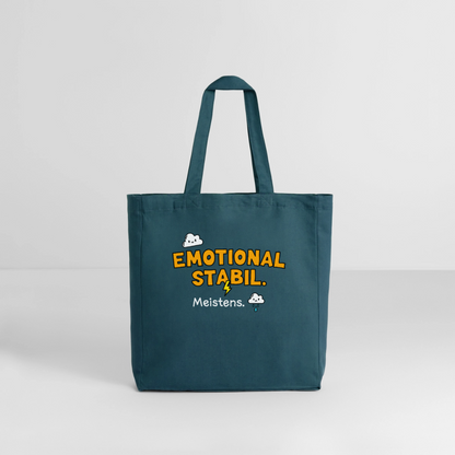 Tasche: Emotional stabil. - Dunkles Petrol