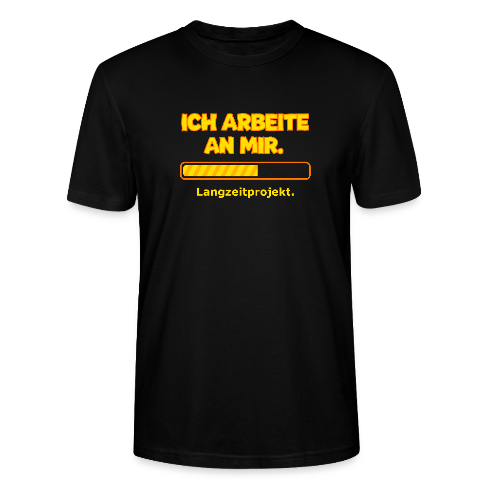 Ich arbeite an mir. T-Shirt - Schwarz
