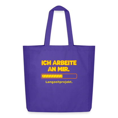 Tasche: Ich arbeite an mir. - Purple Love 
