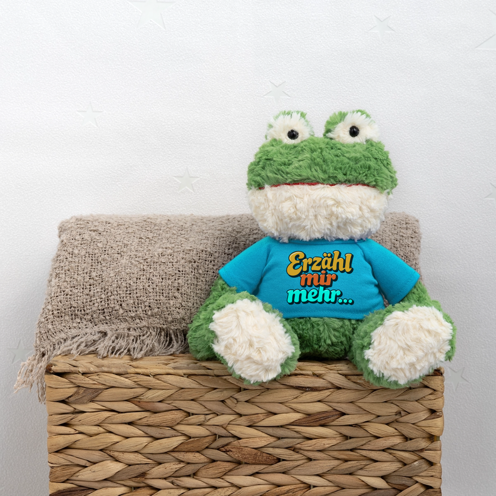 Kuscheltier: Frosch - Erzähl mir mehr - Atollblau