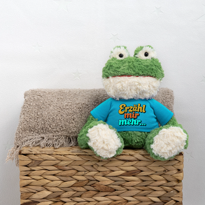 Kuscheltier: Frosch - Erzähl mir mehr - Atollblau