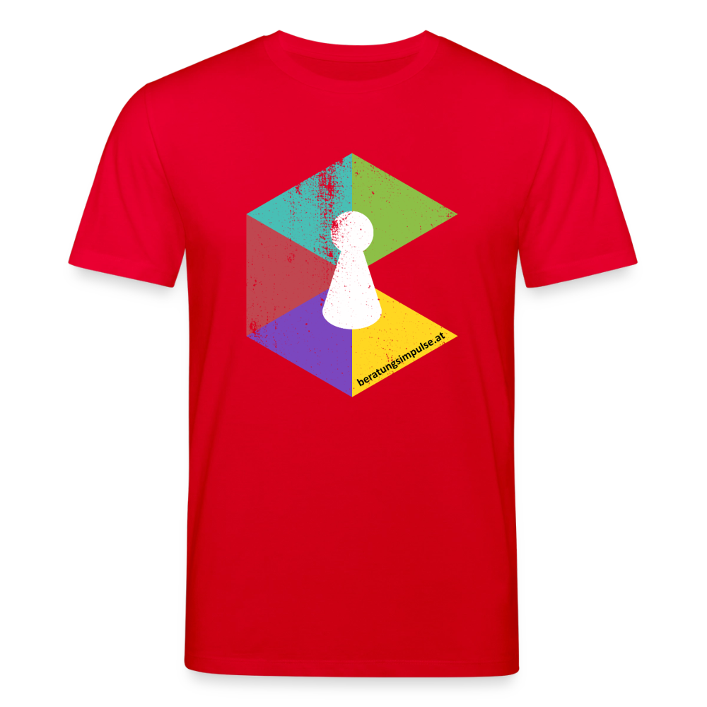 T-Shirt: Beratungsimpulse Logo - rough - Rot