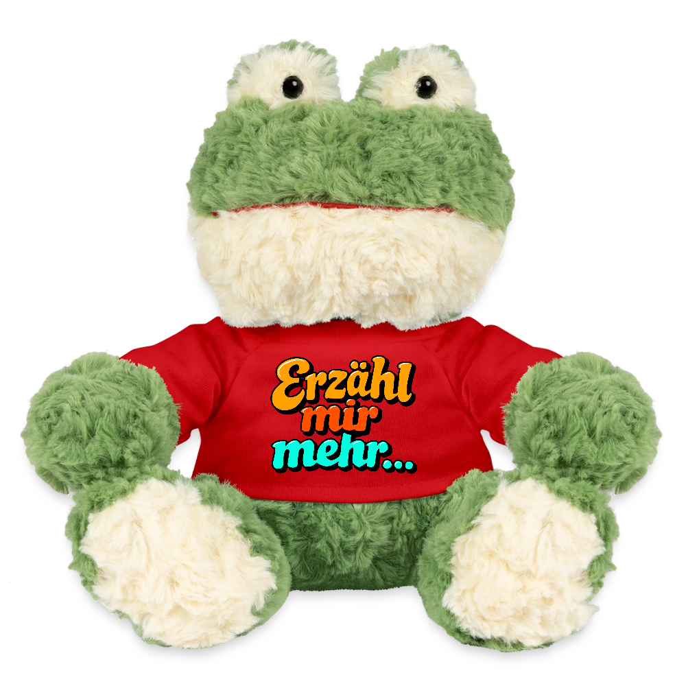 Kuscheltier: Frosch - Erzähl mir mehr - Rot