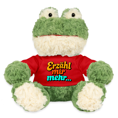 Kuscheltier: Frosch - Erzähl mir mehr - Rot