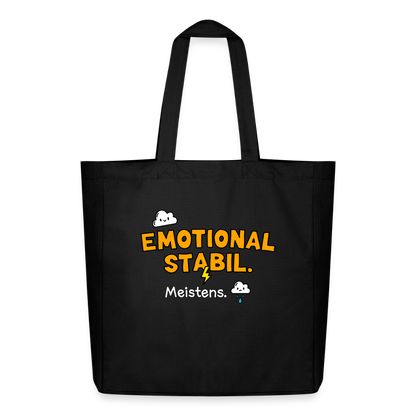 Tasche: Emotional stabil. - Schwarz