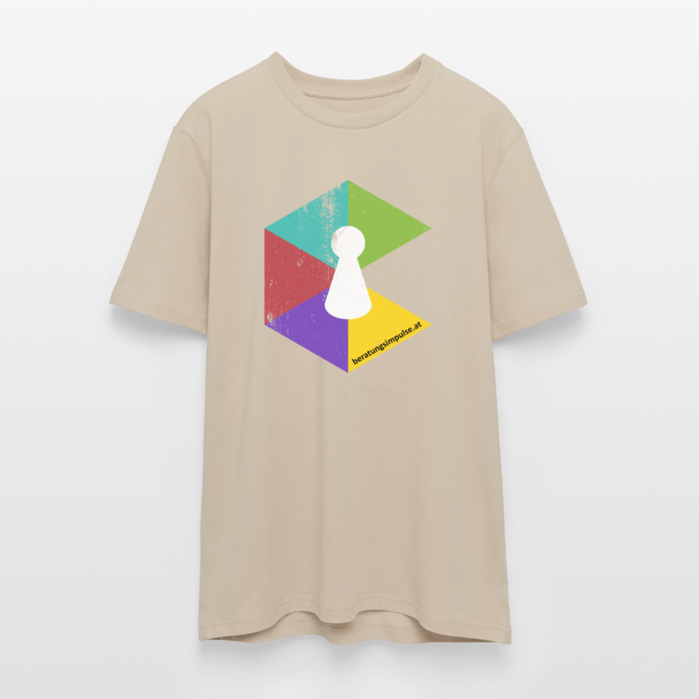T-Shirt: Beratungsimpulse Logo - rough - Beige