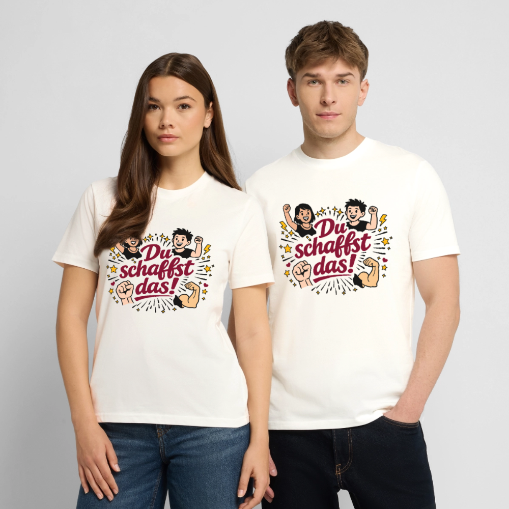 T-Shirt: Du schafst das! - Naturweiß 