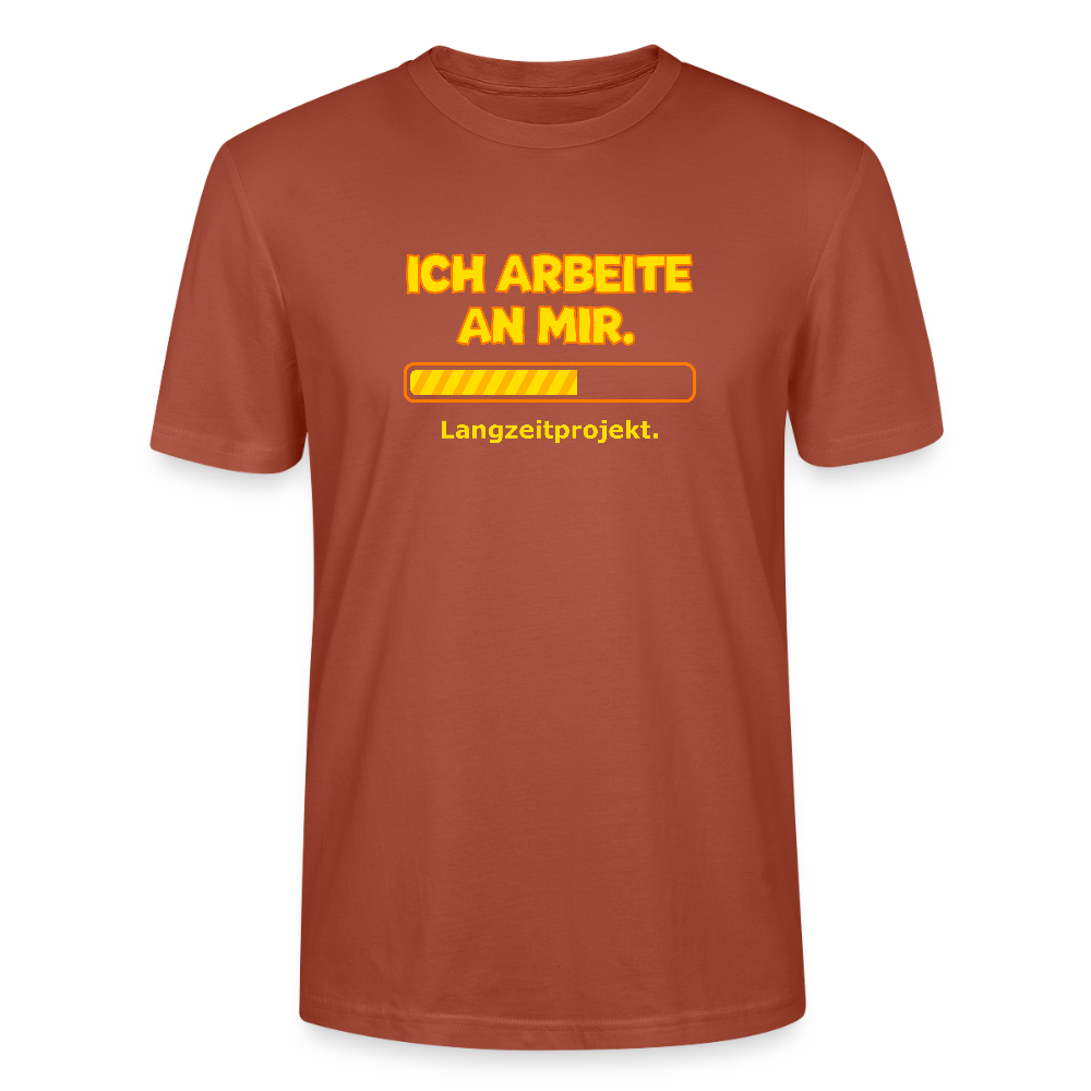 Ich arbeite an mir. T-Shirt - Terrakotta