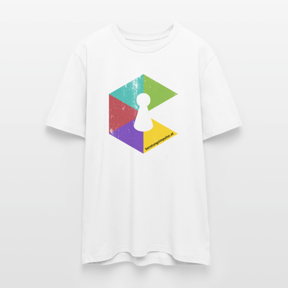 T-Shirt: Beratungsimpulse Logo - rough - Weiß