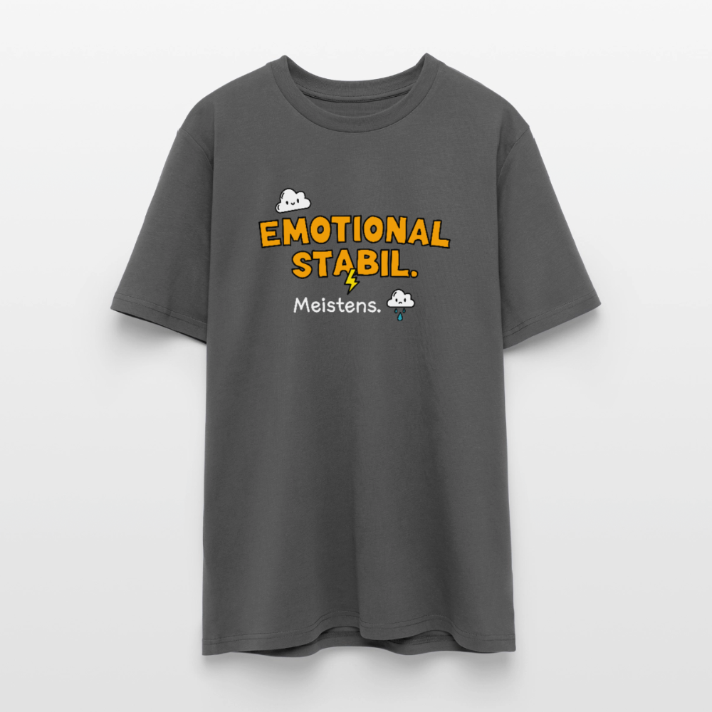 T-Shirt: Emotional stabil - Anthrazit