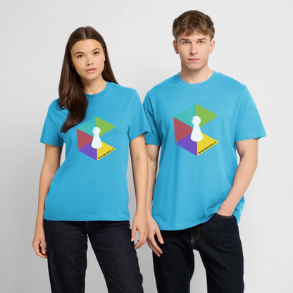 T-Shirt: Beratungsimpulse Logo - rough - Aquablau