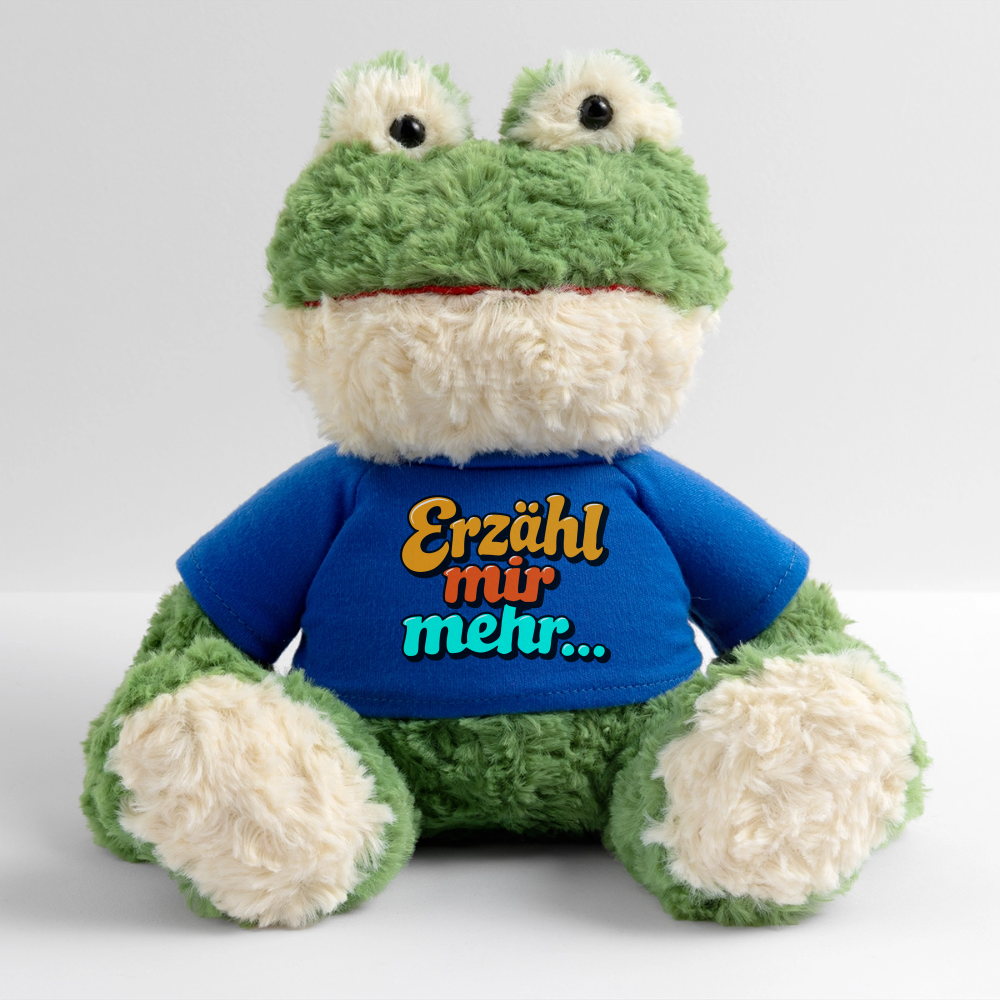 Kuscheltier: Frosch - Erzähl mir mehr - Königsblau