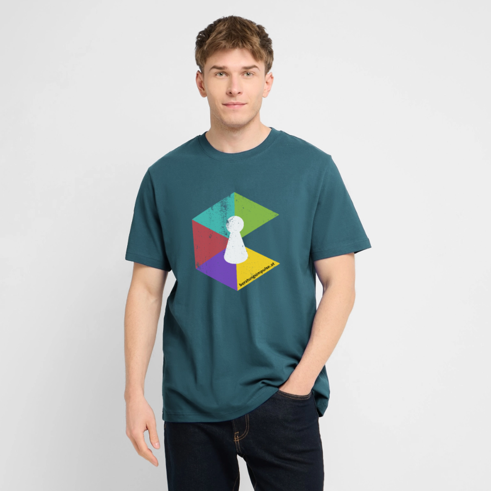 T-Shirt: Beratungsimpulse Logo - rough - Dunkles Petrol