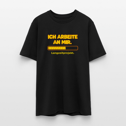 Ich arbeite an mir. T-Shirt - Schwarz