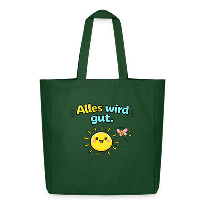 Tasche: Alles wird gut - Flaschengrün