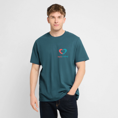 Herzdialog | Unisex Bio-T-Shirt - Dunkles Petrol