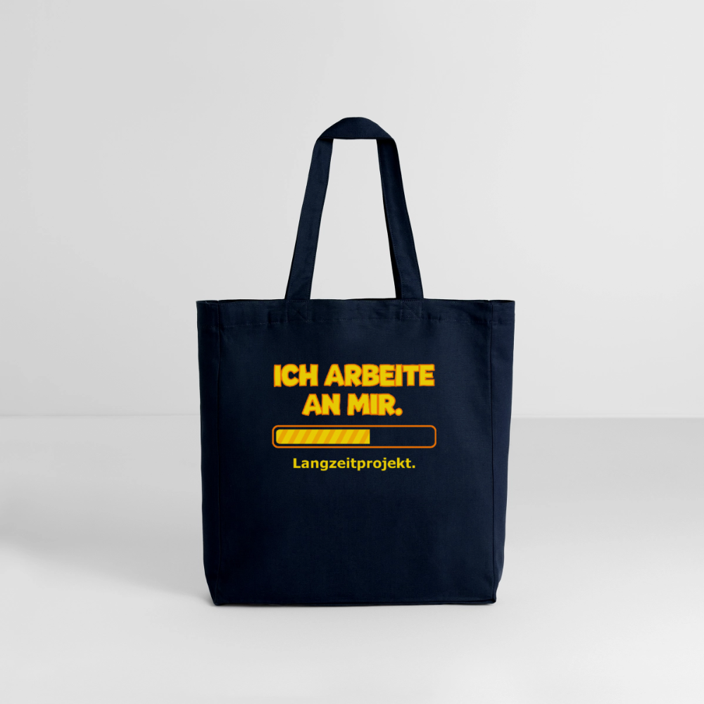 Tasche: Ich arbeite an mir. - Navy