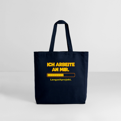 Tasche: Ich arbeite an mir. - Navy