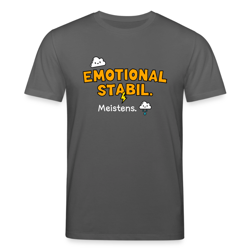 T-Shirt: Emotional stabil - Anthrazit