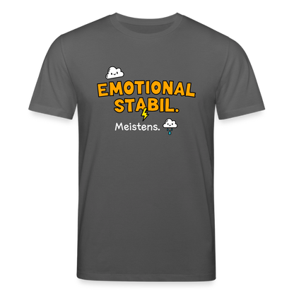 T-Shirt: Emotional stabil - Anthrazit