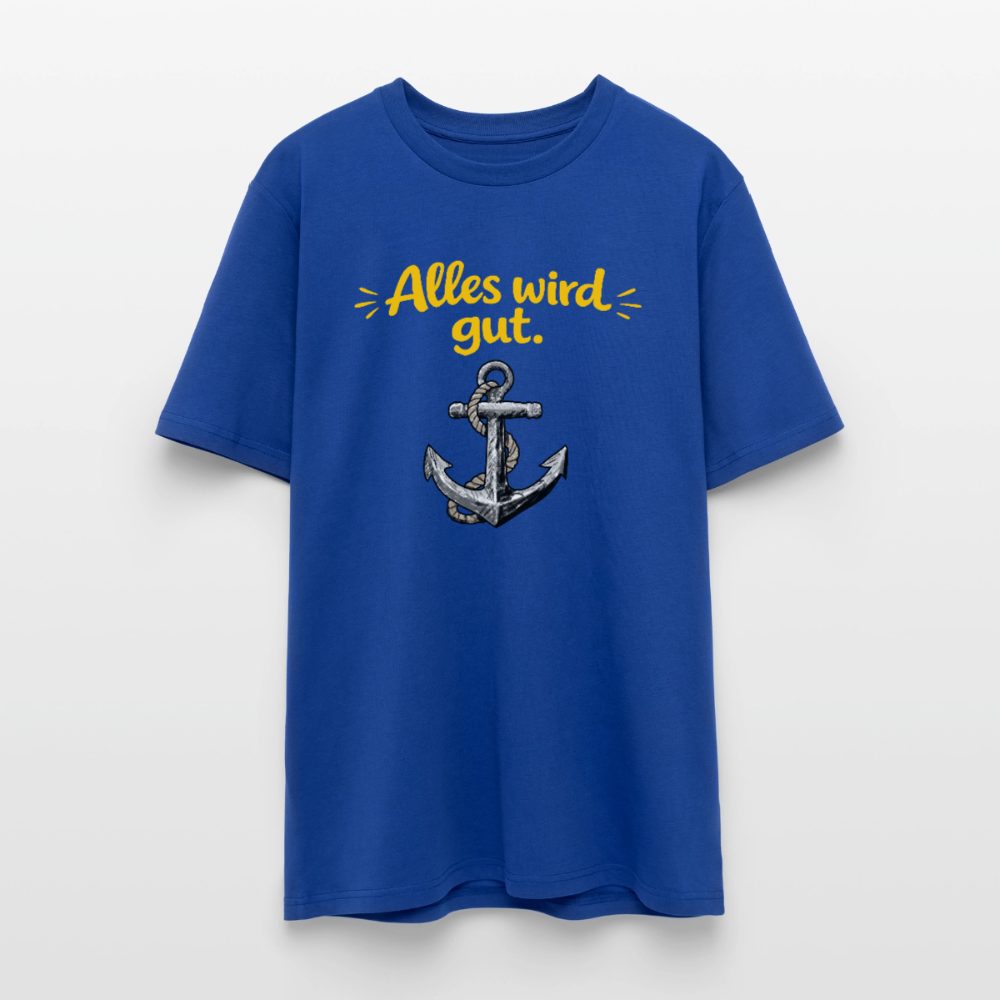 T-Shirt: Alles wird gut. Anker - Dunkelblau